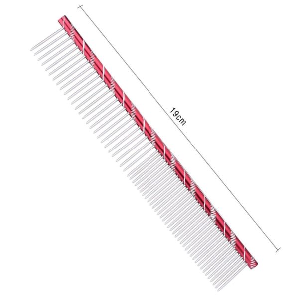 Edelstahl-Kamm,19cm, verschiedene Farben – Bild 3