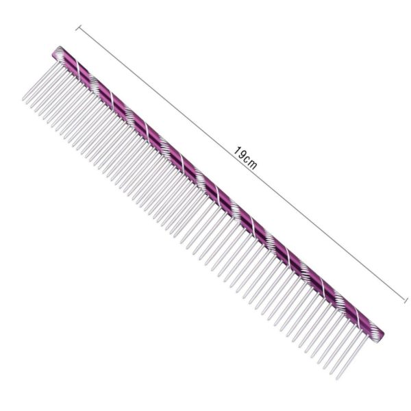 Edelstahl-Kamm,19cm, verschiedene Farben – Bild 4