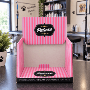 Petuxe® Thekendisplay leer zum individuellen Befüllen mit Petuxe® Produkten