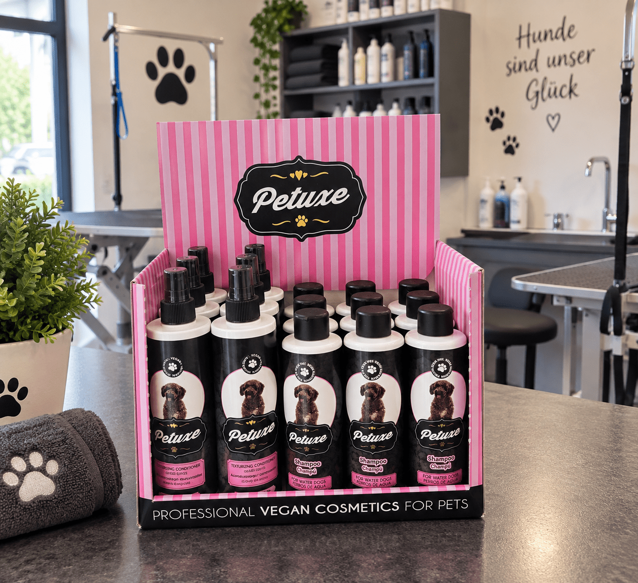 Petuxe® Thekendisplay für Wasserhunde